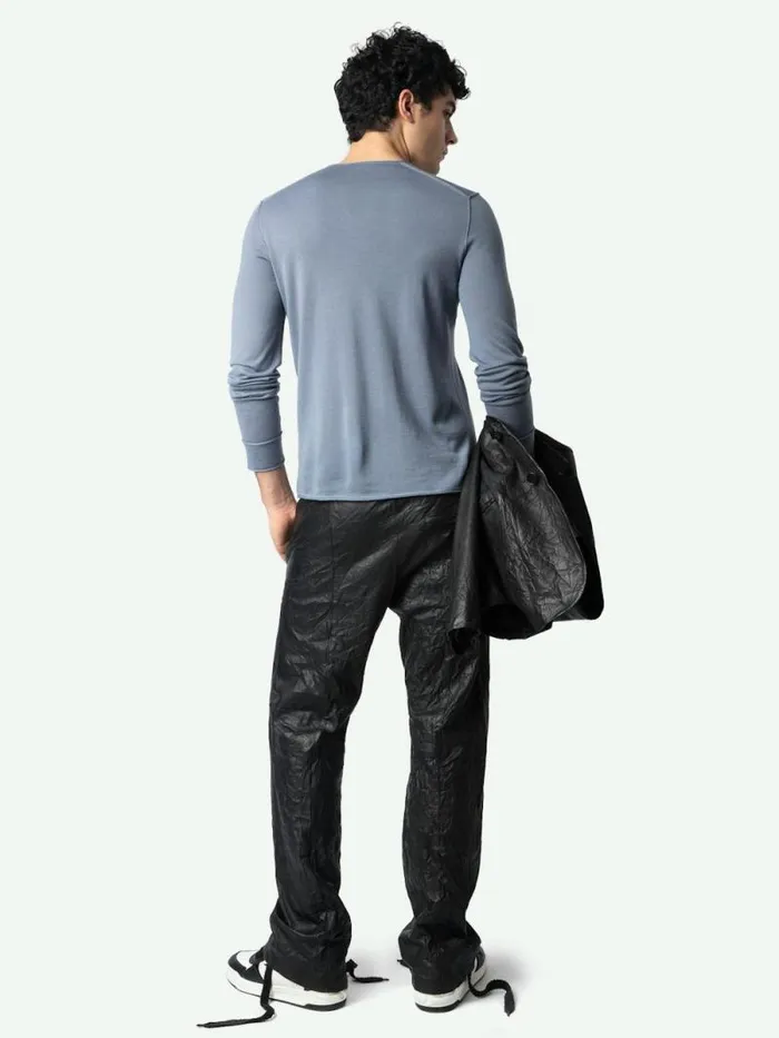Men Zadig and Voltaire Sweaters and Cardigans Monastir Wool Sweater Stormy Men Zadig and Voltaire Sweaters and Cardigans Monastir Wool Sweater Stormy