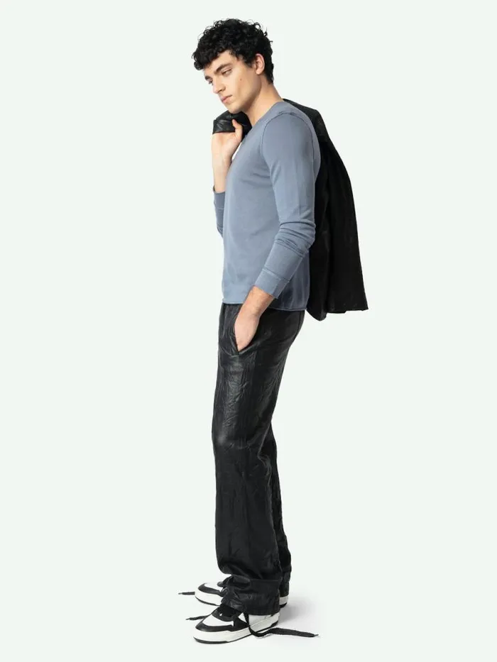 Men Zadig and Voltaire Sweaters and Cardigans Monastir Wool Sweater Stormy Men Zadig and Voltaire Sweaters and Cardigans Monastir Wool Sweater Stormy