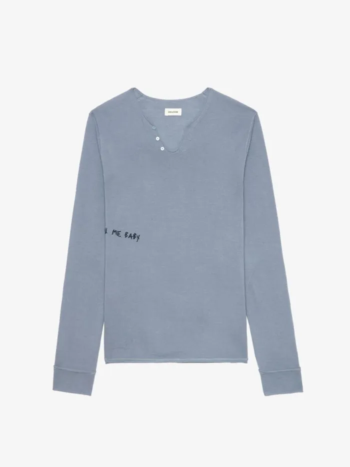 Men Zadig and Voltaire Sweaters and Cardigans Monastir Wool Sweater Stormy Men Zadig and Voltaire Sweaters and Cardigans Monastir Wool Sweater Stormy