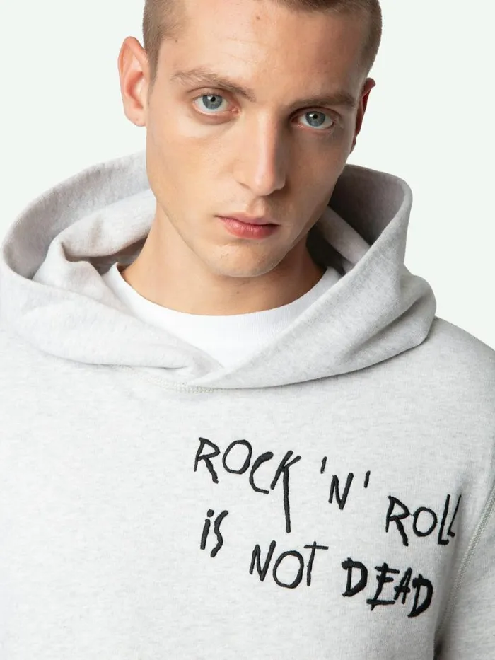Men Zadig and Voltaire Sweatshirts and Hoodies Sanchi Sweatshirt Gris Chine Clai Men Zadig and Voltaire Sweatshirts and Hoodies Sanchi Sweatshirt Gris Chine Clai