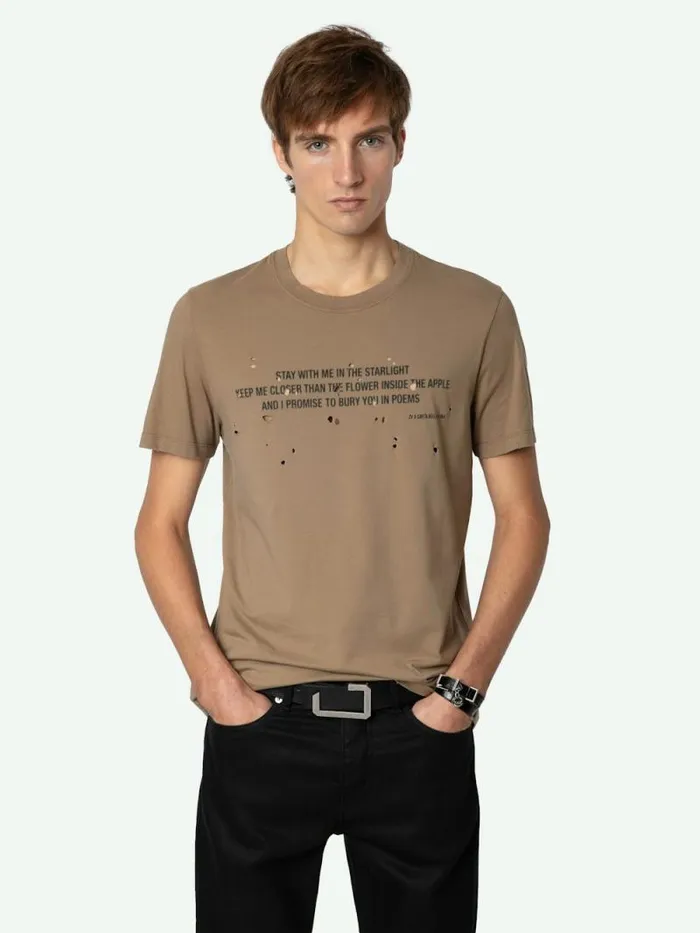 Men Zadig and Voltaire TShirts Tommy Tshirt Cereal