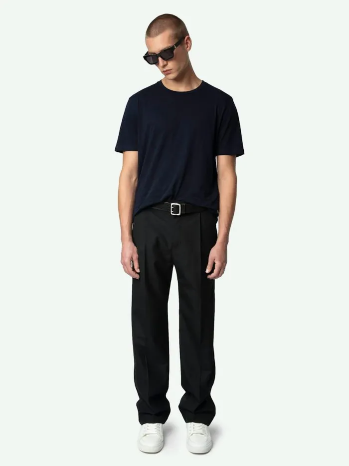 Men Zadig and Voltaire TShirts Tommy Tshirt Encre