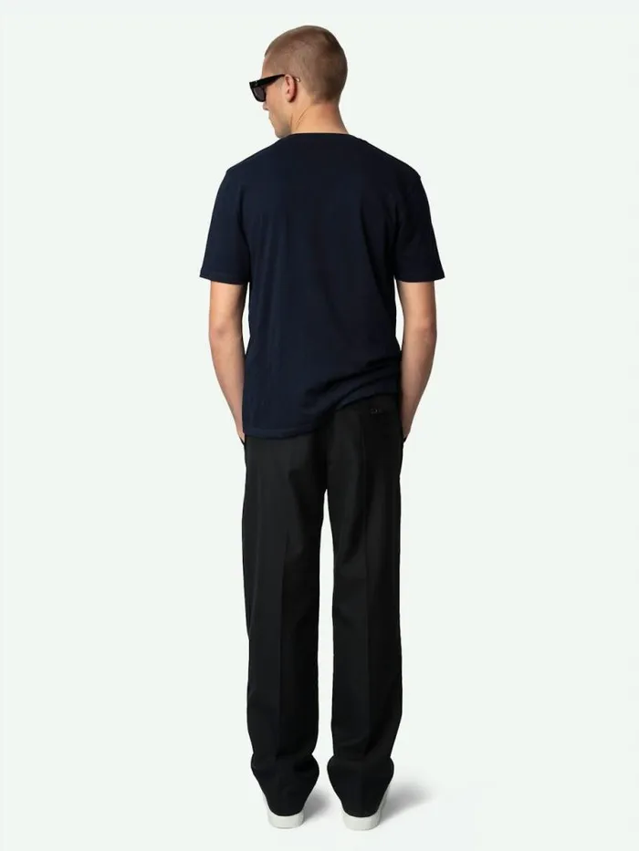 Men Zadig and Voltaire TShirts Tommy Tshirt Encre