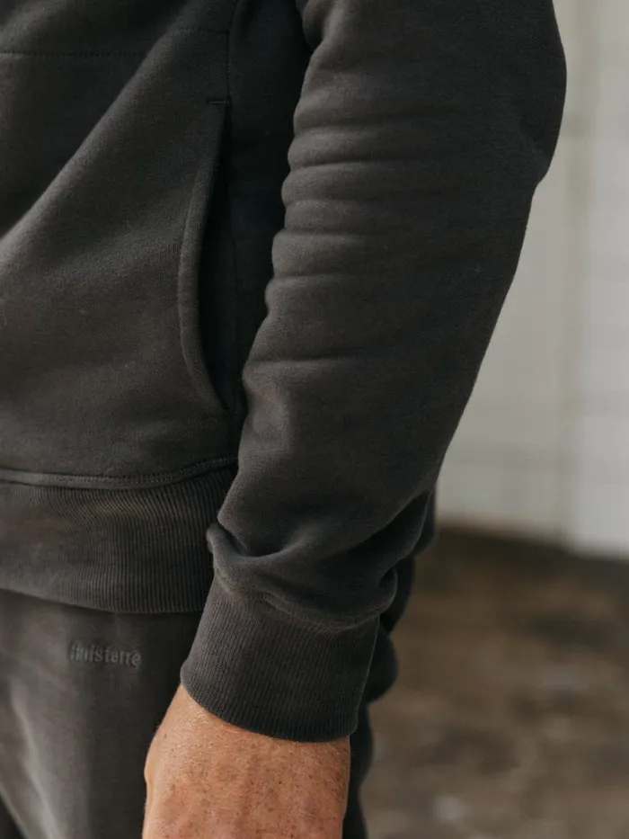 Men Zawn Hoodie Raven Finisterre Sweatshirts and Hoodies