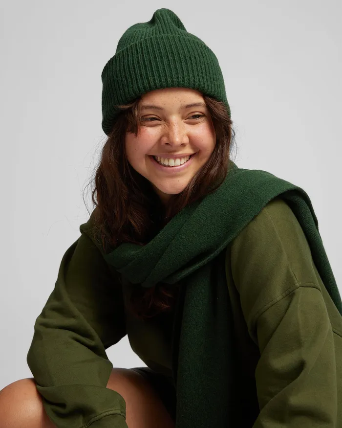 Merino Wool Scarf 8211 Emerald Green Scarves Colorfulstandard Women