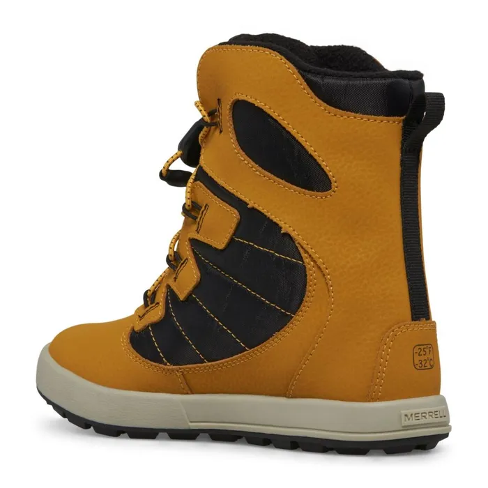 Merrell Big Snow Bank 40 Waterproof Boot Wheatblack Kids Winter Boots