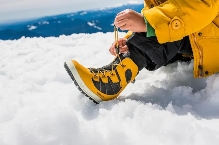 Merrell Big Snow Bank 40 Waterproof Boot Wheatblack Kids Winter Boots