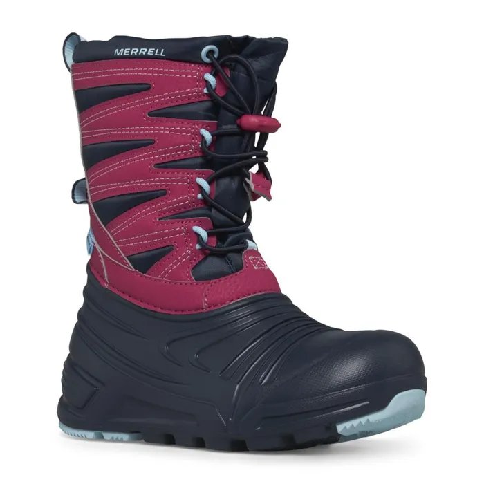 Merrell Big Snow Quest Lite 30 Waterproof Navyfucshia Kids Winter Boots