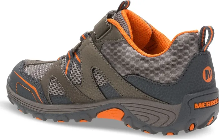 Merrell Big Trail Chaser Shoe Gunsmoke Orange Kids Sneakers