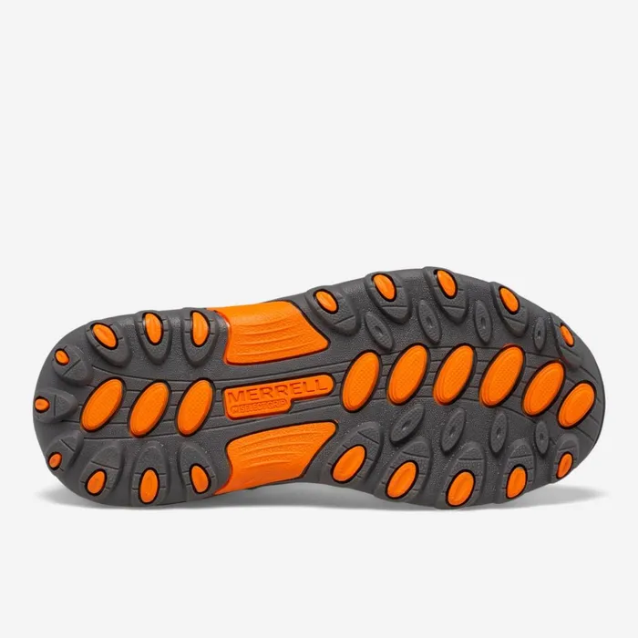 Merrell Big Trail Chaser Shoe Gunsmoke Orange Kids Sneakers