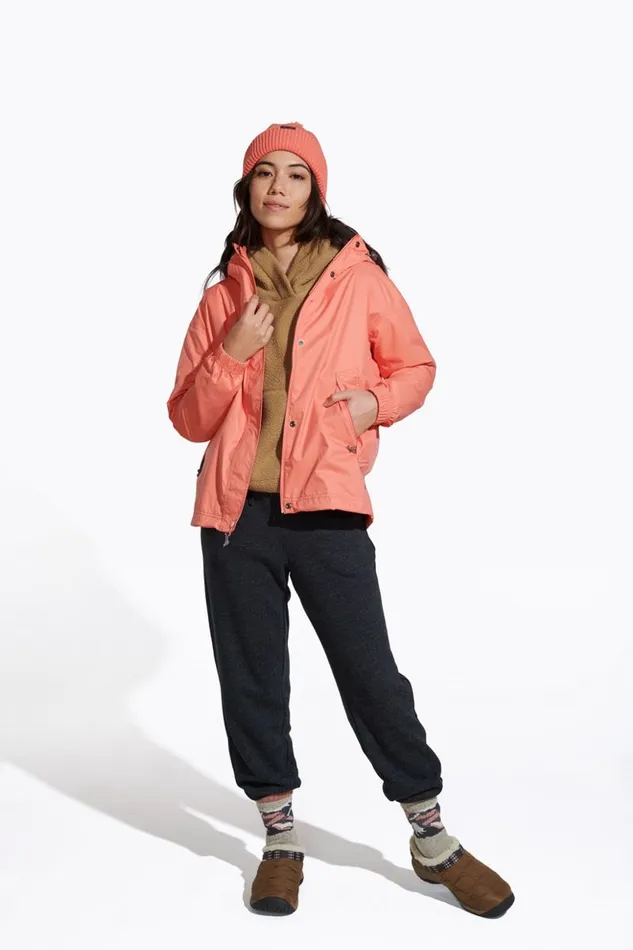Merrell Fallon Rain Jacket Sepia Tint Mini Women Outerwear