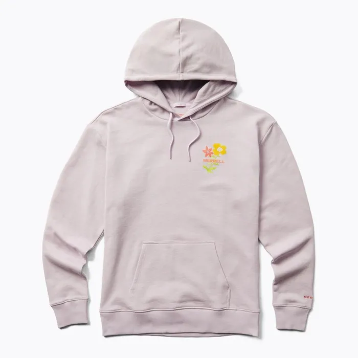 Merrell Floral Fleece Hoody Orchid Hush Women Tops