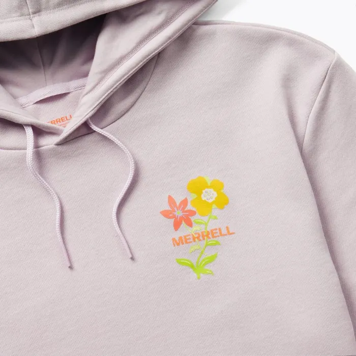 Merrell Floral Fleece Hoody Orchid Hush Women Tops