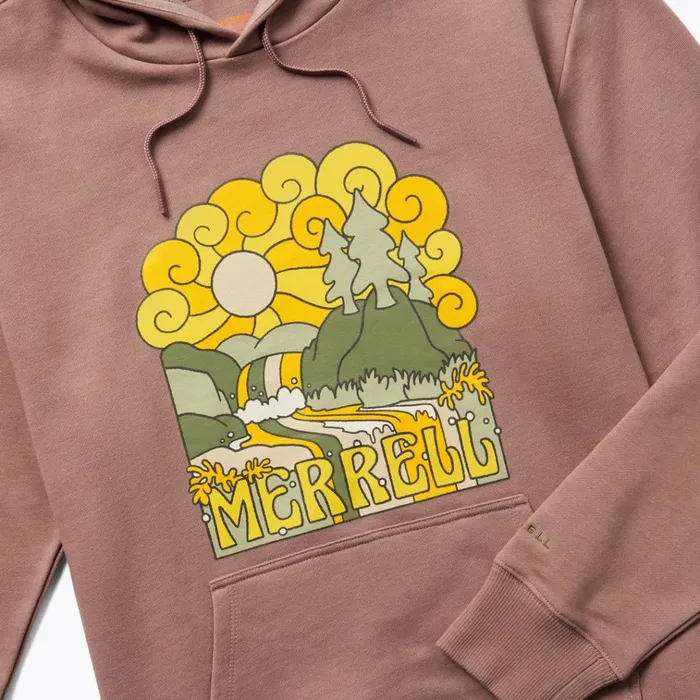 Merrell Groovy Fleece Hoody Antler Heather Women Tops