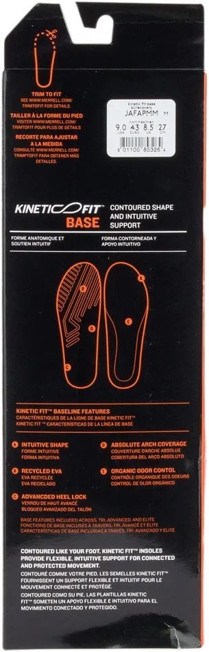 Merrell Kinetic Fit Base Al Footbed Wide Width Recovery Women Shoe Care