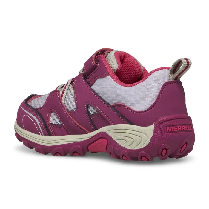 Merrell Little Trail Chaser Jr Shoe Berrygrey Kids Easy On Easy Off