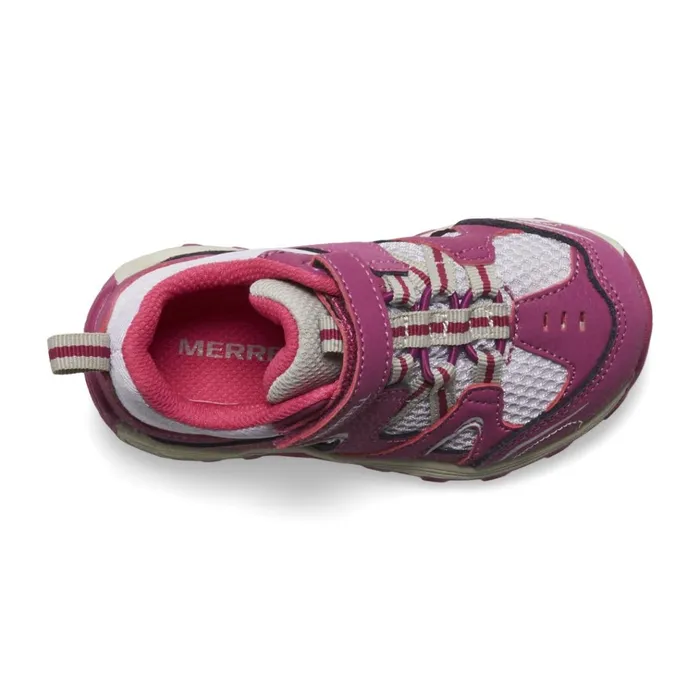 Merrell Little Trail Chaser Jr Shoe Berrygrey Kids Easy On Easy Off