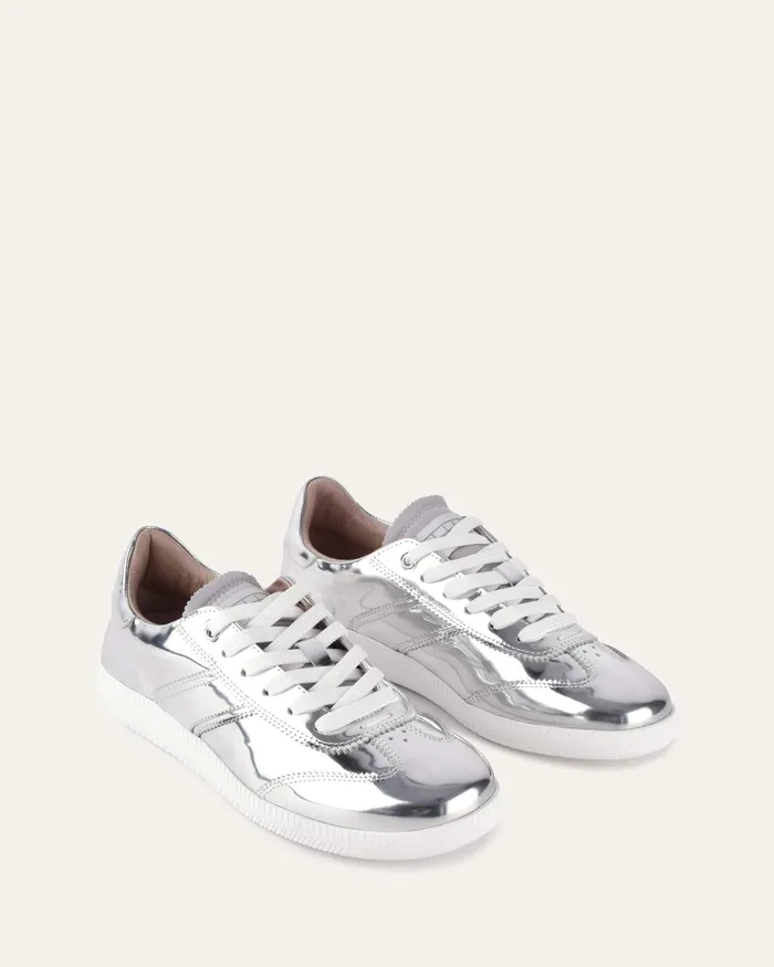Metallic jomercer Women Lola sneakers silver patent Metallic jomercer Women Lola sneakers silver patent
