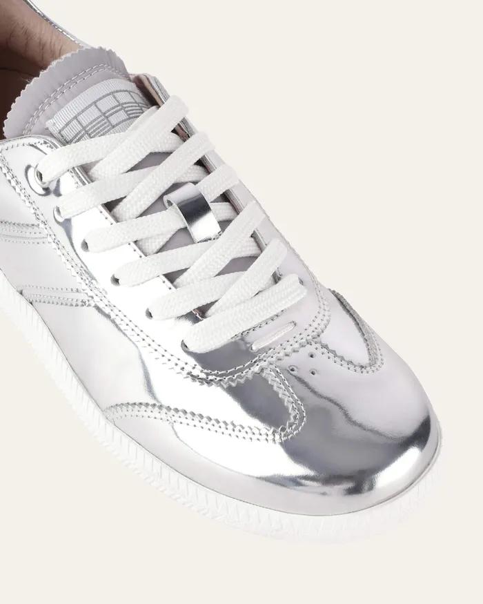 Metallic jomercer Women Lola sneakers silver patent Metallic jomercer Women Lola sneakers silver patent