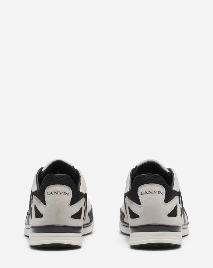 Meteor Sneakers In Mesh And Suede Blackwhite Men Lanvin Sneakers Meteor Sneakers In Mesh And Suede Blackwhite Men Lanvin Sneakers