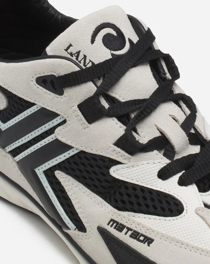 Meteor Sneakers In Mesh And Suede Blackwhite Men Lanvin Sneakers Meteor Sneakers In Mesh And Suede Blackwhite Men Lanvin Sneakers
