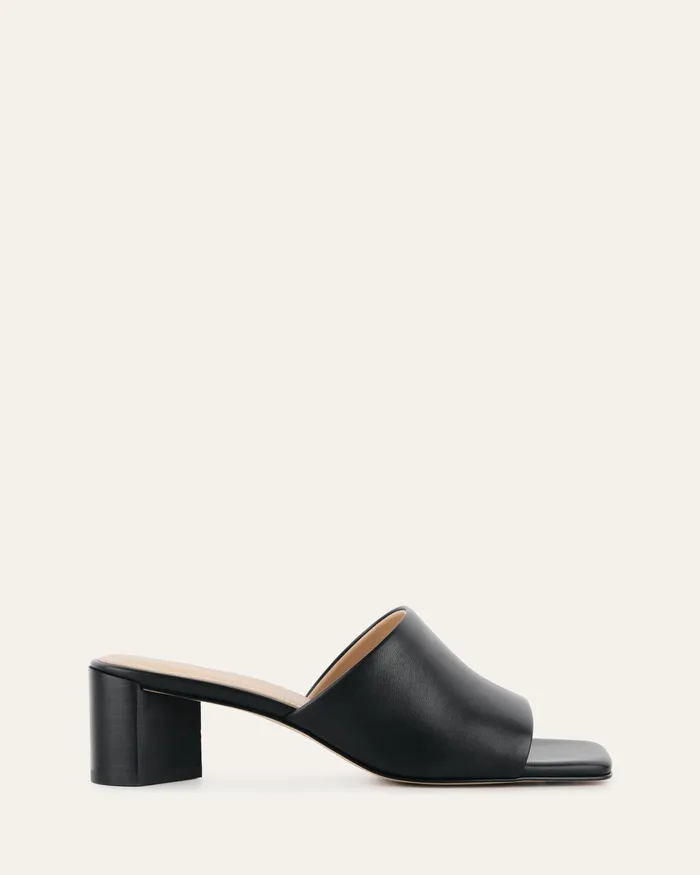MID SANDALS jomercer Women Herbie mid heel sandals black leather