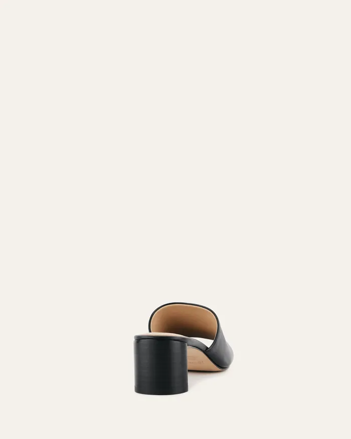 MID SANDALS jomercer Women Herbie mid heel sandals black leather MID SANDALS jomercer Women Herbie mid heel sandals black leather