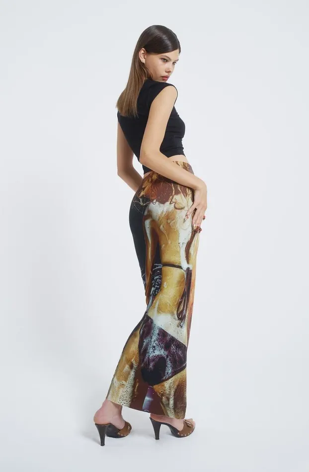 Midi Dresses Women Jaded London Teased Multiwear Bodycon Slip Midi Dress