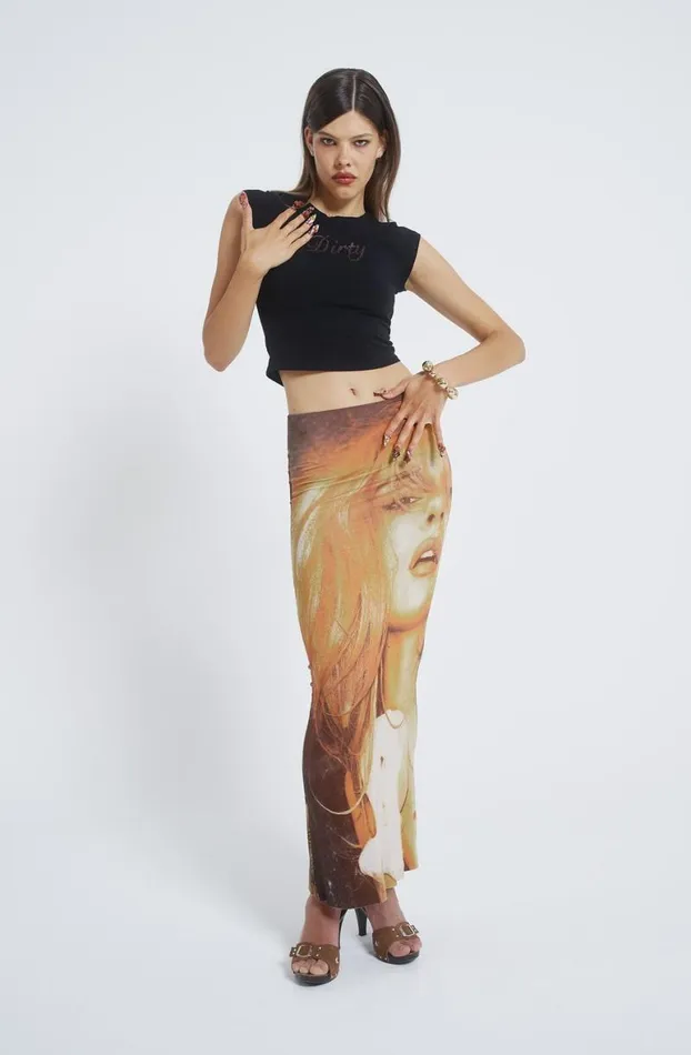 Midi Dresses Women Jaded London Teased Multiwear Bodycon Slip Midi Dress