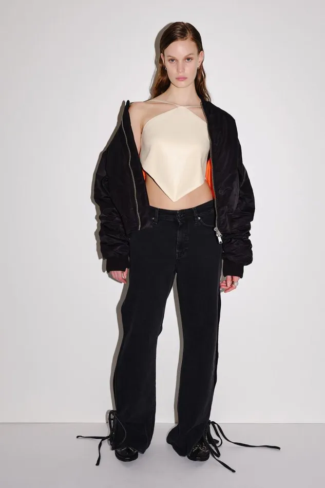 Mina Imitation Leather 8211 Off White Women Won Hundred Tops and Tshirts Mina Imitation Leather 8211 Off White Women Won Hundred Tops and Tshirts