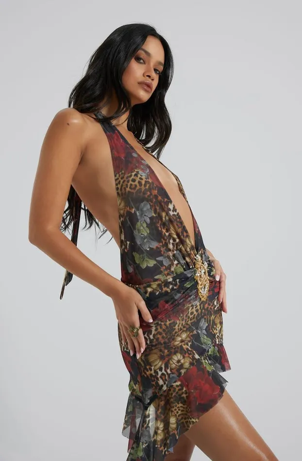 Mini Dresses Women Jaded London Cindy Plunge Mini Dress