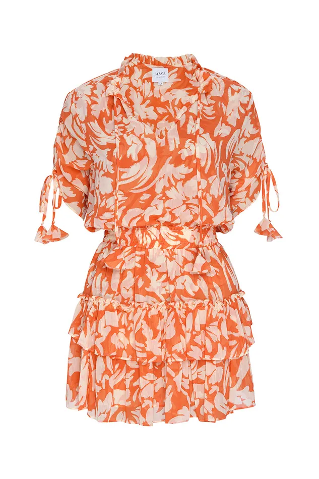 Misa Los Angeles Becca Dress Patmos Tangerine Women Dresses