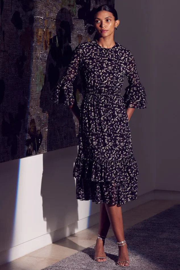 Misa Los Angeles Gordana Dress Polka Dot Small Women Dresses