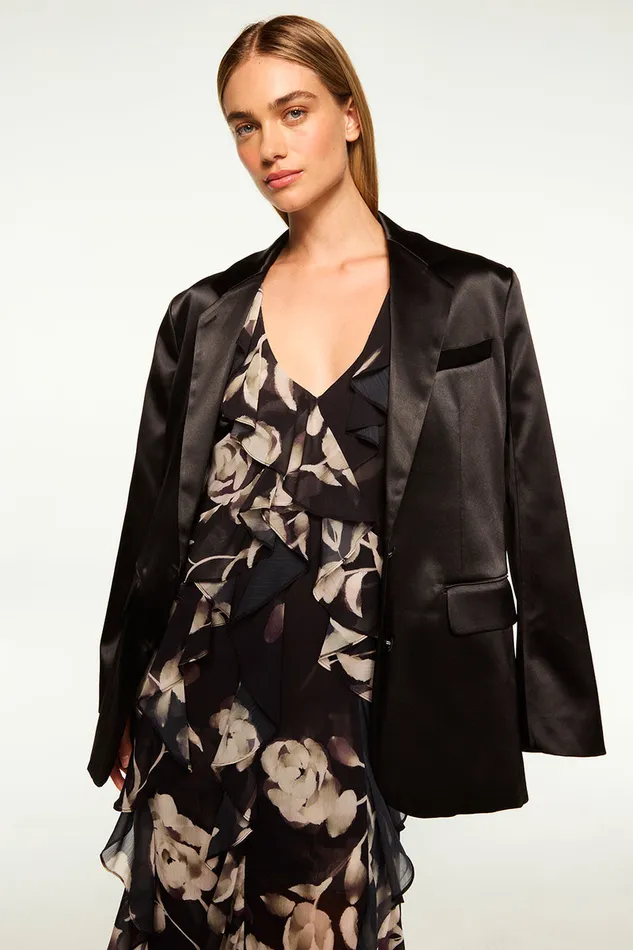 Misa Los Angeles Joanne Blazer Black Women Jackets