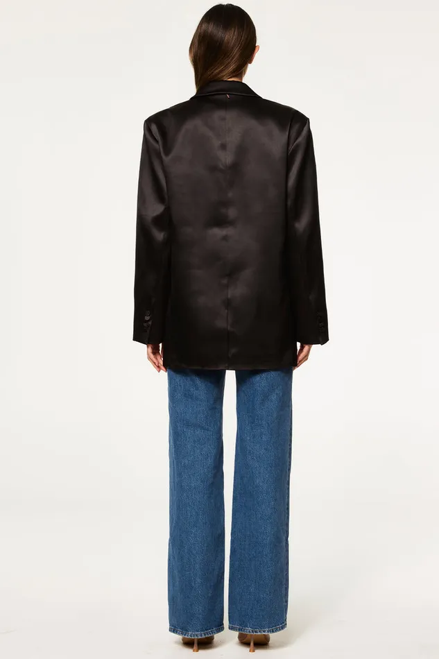 Misa Los Angeles Joanne Blazer Black Women Jackets