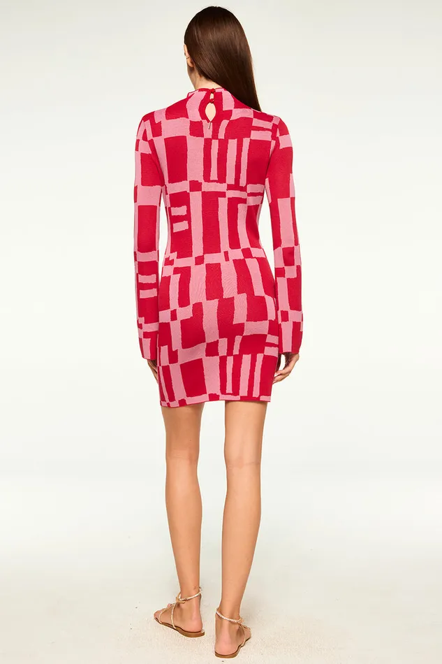 Misa Los Angeles Kalen Dress Pink U0026 Red Women Dresses
