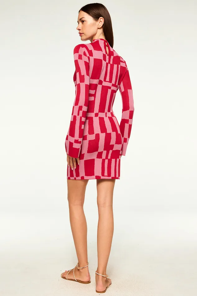 Misa Los Angeles Kalen Dress Pink U0026 Red Women Dresses