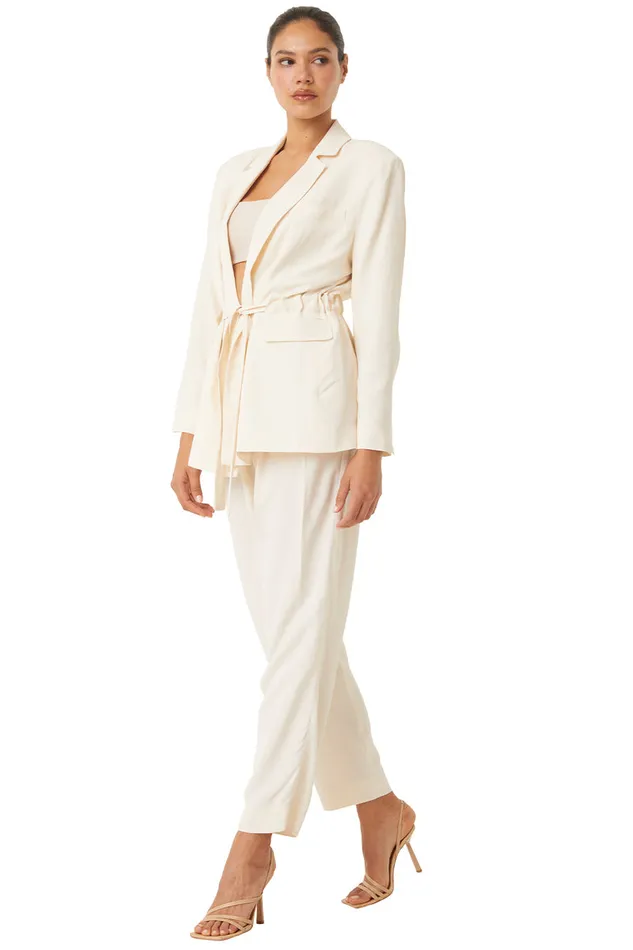 Misa Los Angeles Kelsey Jacket Ivory Women Matching Sets