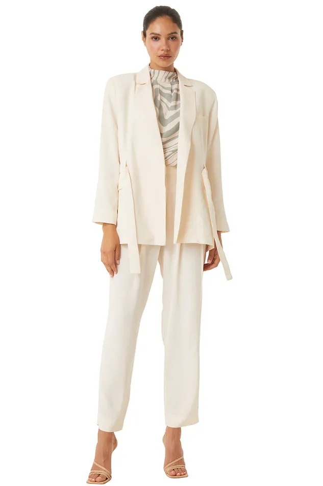Misa Los Angeles Kelsey Jacket Ivory Women Matching Sets