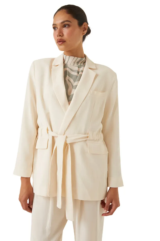 Misa Los Angeles Kelsey Jacket Ivory Women Matching Sets