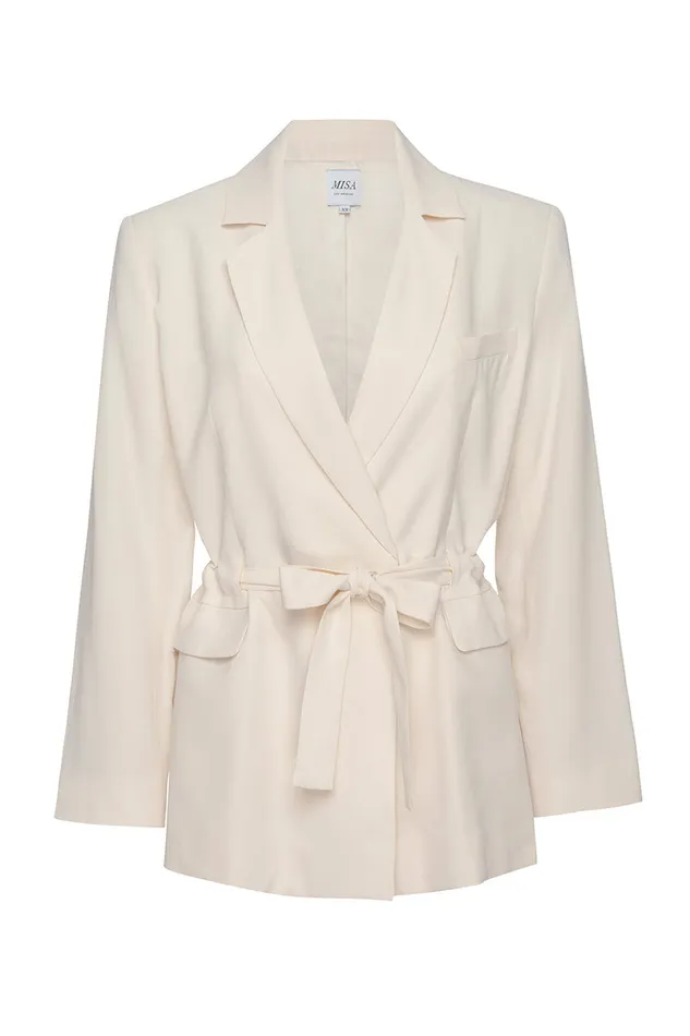 Misa Los Angeles Kelsey Jacket Ivory Women Matching Sets