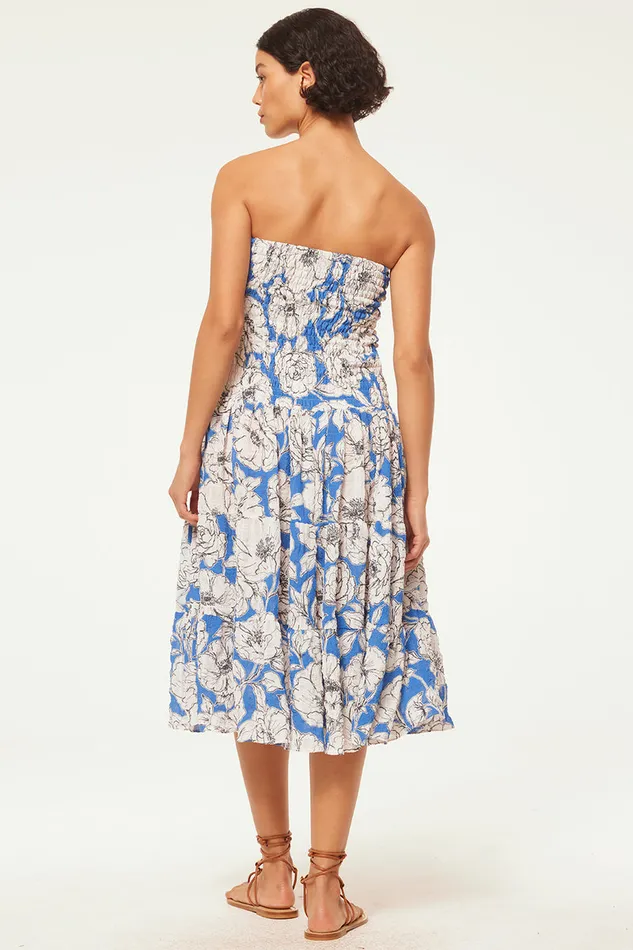 Misa Los Angeles Lola Convertible Gardenia Crinkle Women Dresses