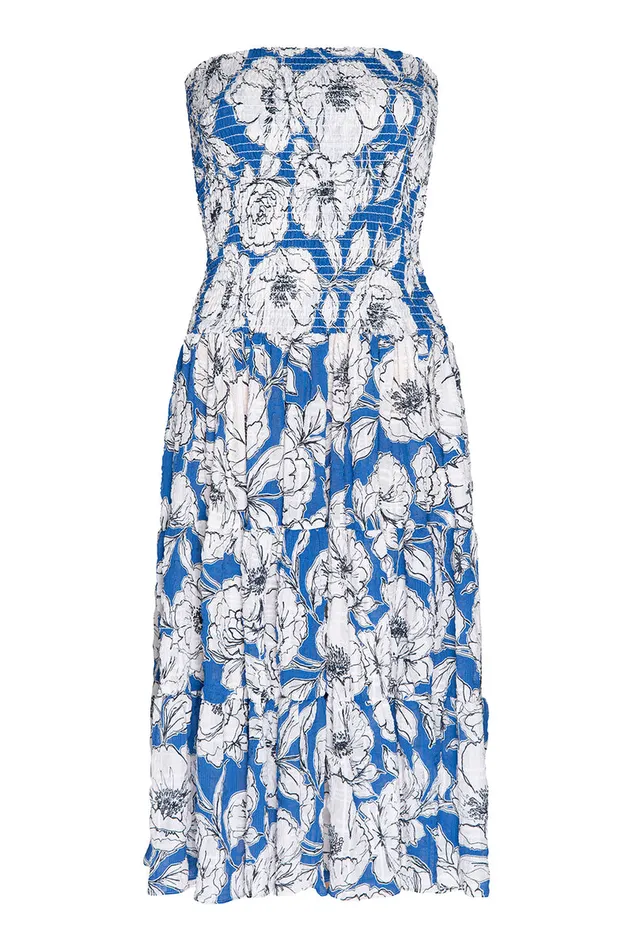 Misa Los Angeles Lola Convertible Gardenia Crinkle Women Dresses