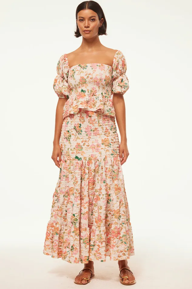 Misa Los Angeles Lola Convertible Persimmon Crinkle Women Dresses