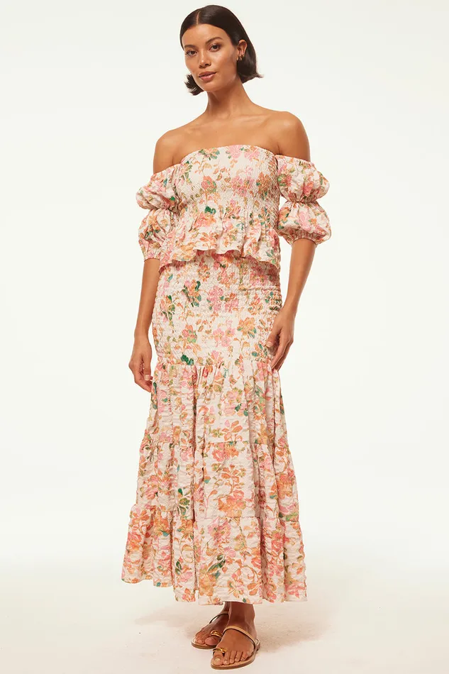 Misa Los Angeles Lola Convertible Persimmon Crinkle Women Skirts and Shorts