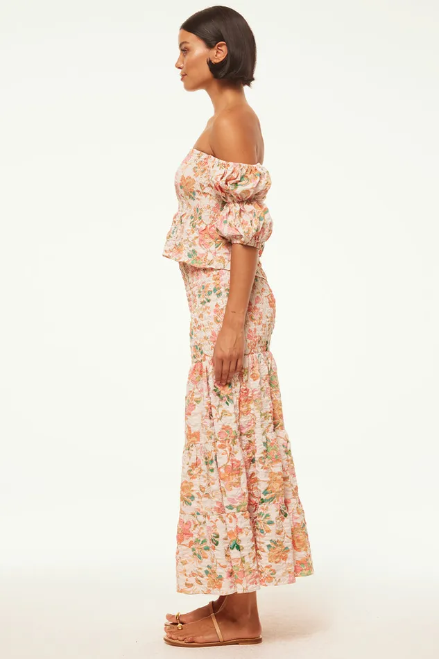 Misa Los Angeles Lola Convertible Persimmon Crinkle Women Skirts and Shorts