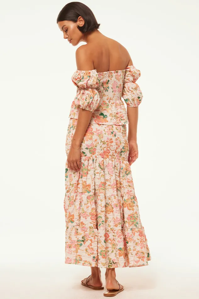 Misa Los Angeles Lola Convertible Persimmon Crinkle Women Skirts and Shorts