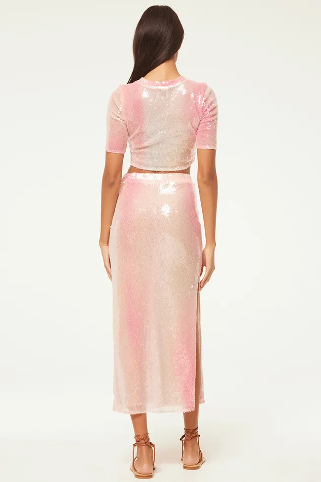 Misa Los Angeles Love Top Sequin Ombre Women Tops
