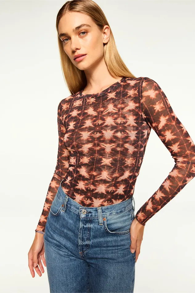 Misa Los Angeles Lula Top Angel Glow Women Jersey and Mesh