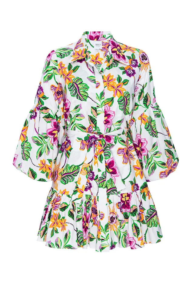 Misa Los Angeles Martina Dress Flora Exotica Poplin Women Dresses